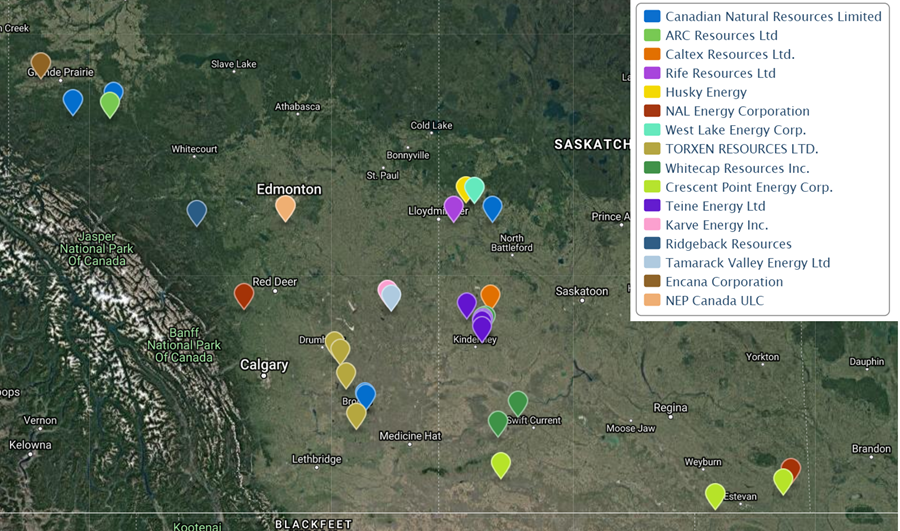 Western Canada Well PAD Permits Oil and Gas Leads