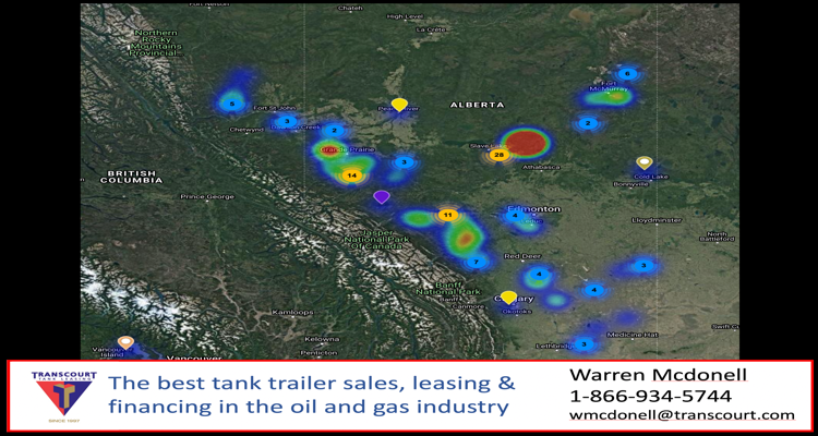 Map if Western Canada pipeline permits