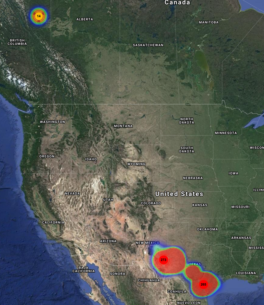 ConocoPhillips well drilled map