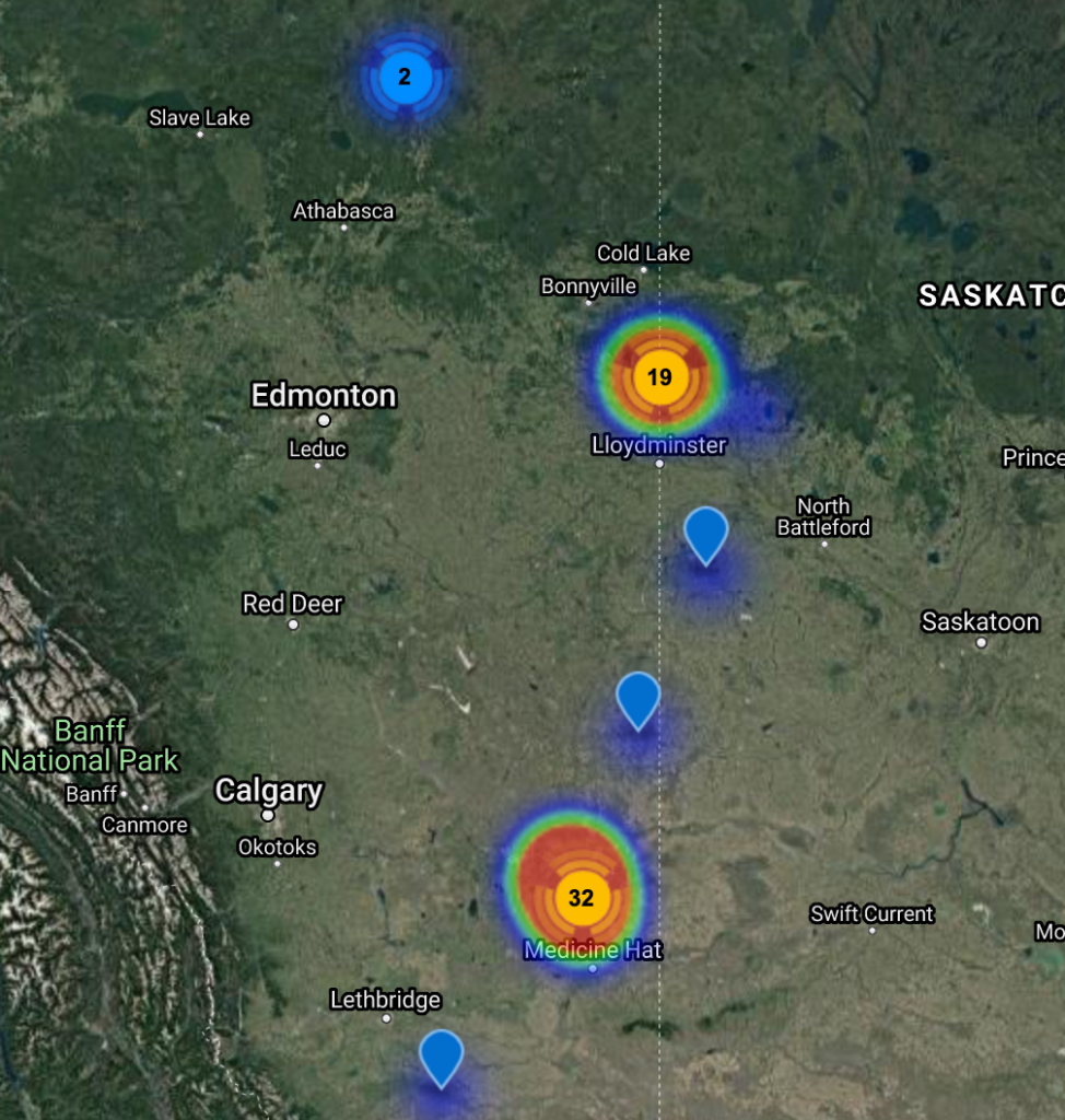 International Petroleum Corp. Wells Drilled Last 2 Years Map (Canada Only)