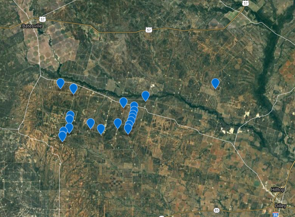 EXCO wells drilled last 3 years in South Texas. 