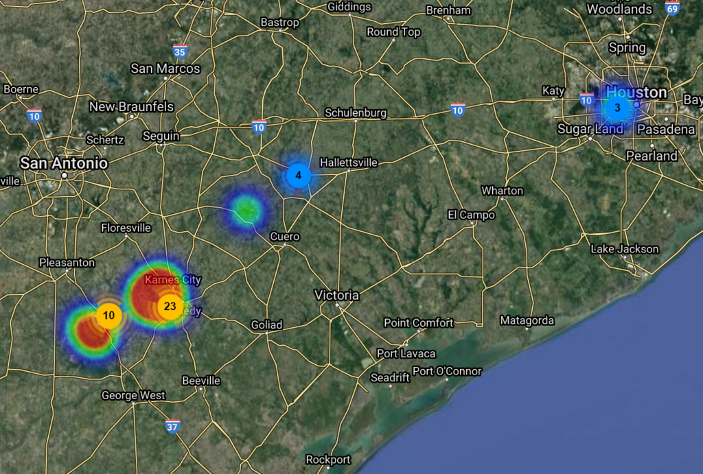 Marathon Oil First Quarter 2021 Update map of wells drilled in the mid con