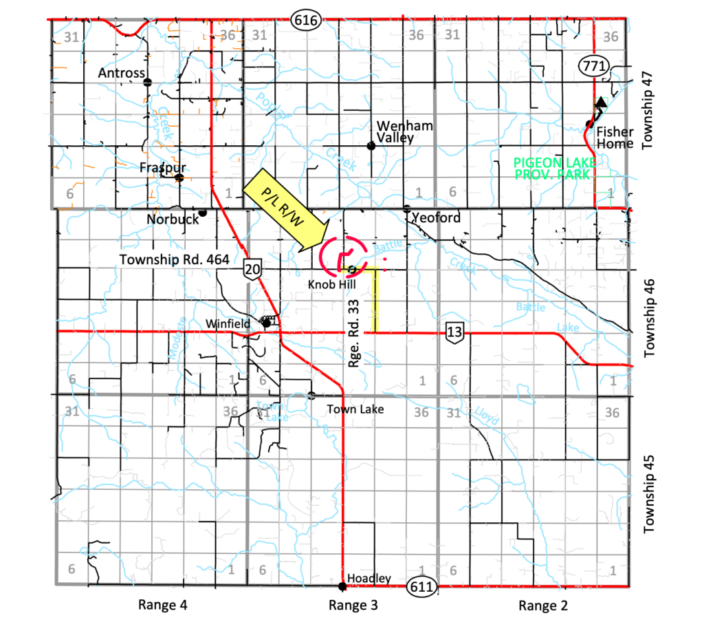 JOURNEY ENERGY INC. 1.65KM Pipeline to Pipeline construction near Winfield