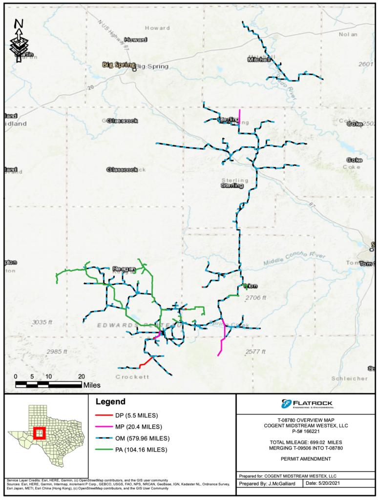 Cogent Pipeline Permit Map 