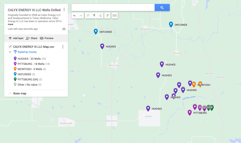 Calyx Energy III LLC drilling in eastern Oklahoma. – Oil Gas Leads