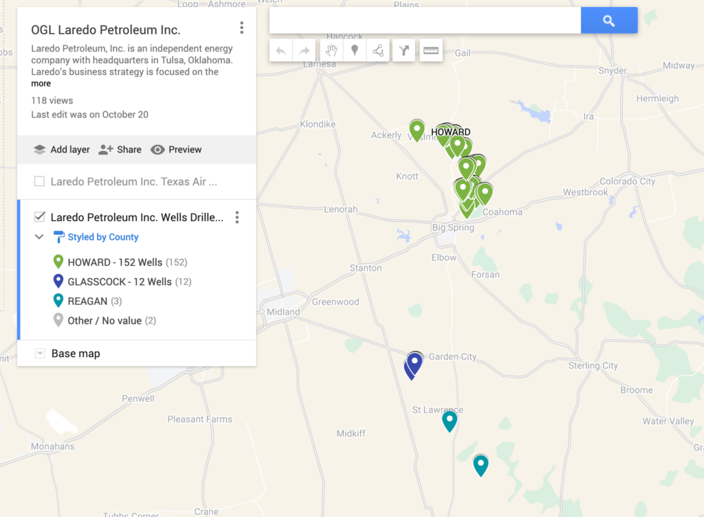 Laredo Petroleum Inc. Oil Gas Leads