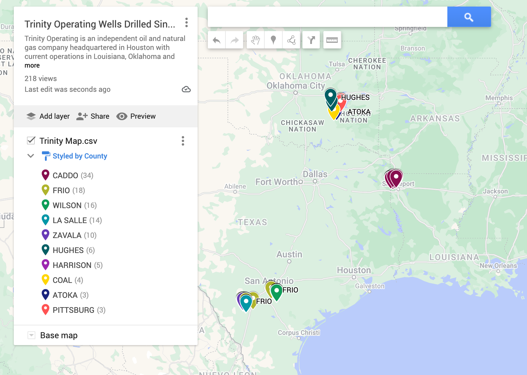 Trinity Operating Oil Gas Leads